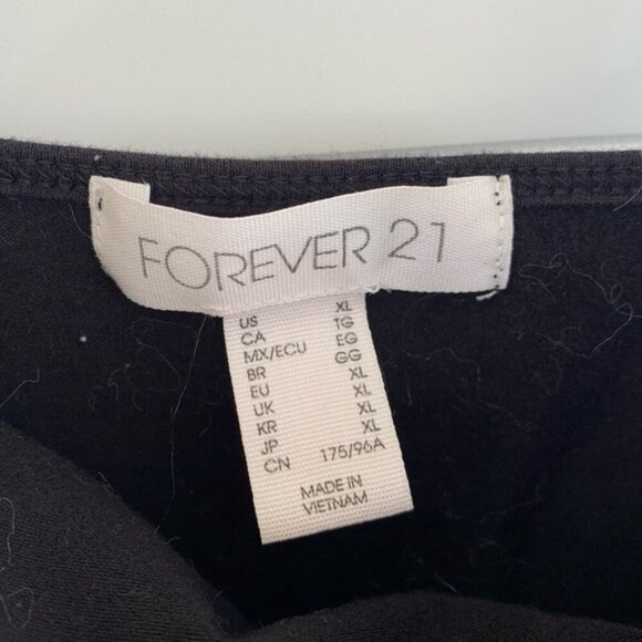 Forever 21 Black Camisole Tank Top Size XL - Picture 3 of 4